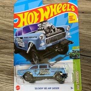Hot Wheels 55 Chevy Bel Air Gasser Rod  1955 Belair Chevrolet Car Hotwheels New